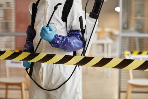 Professional Trauma Scene Cleanup technician working in Hampton, NE